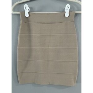 BCBGMAXAZRIA Womens Alexa Tan Bandage‎ Pencil Skirt Size Small